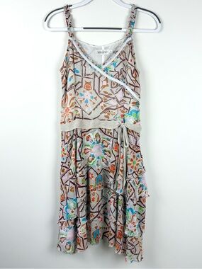 Migaino Silky Patterned Midi Dress